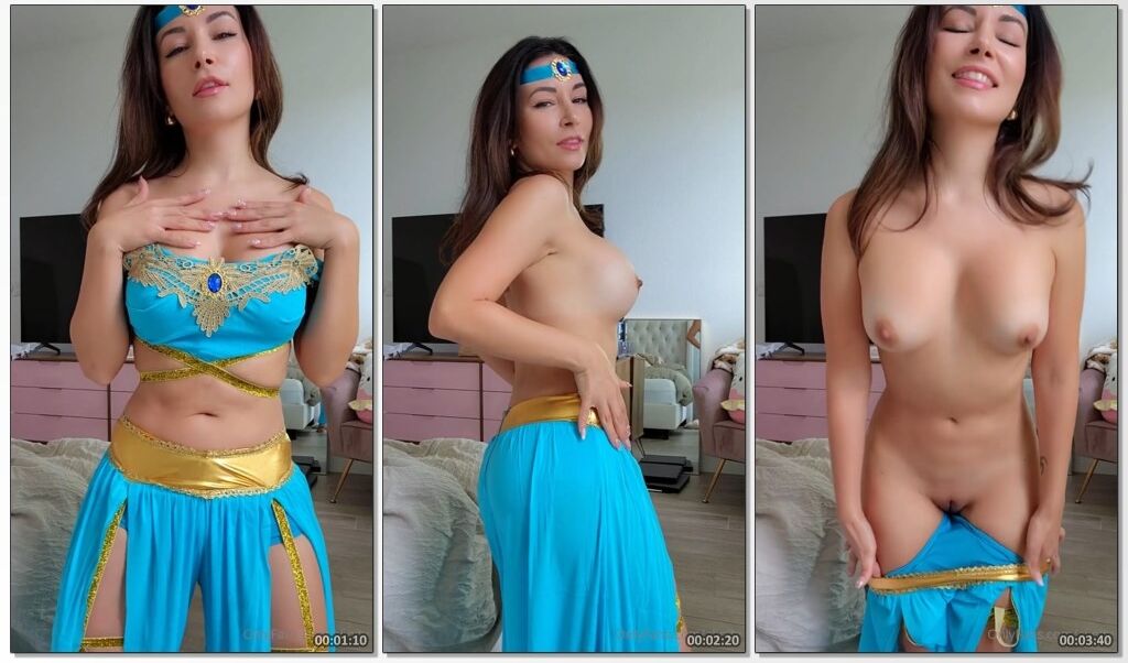 Alinity Princess Jasmine Nude Strip – OnlyFans