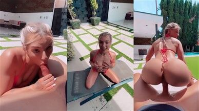 OnlyFans – Therealbrittfit Pool Side Sex Tape Video Leaked