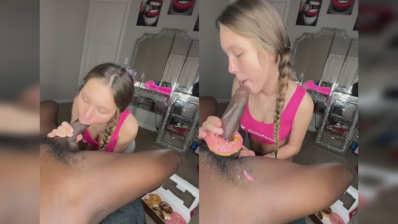 SnowMarie69 BBC Donut Blowjob Sextape