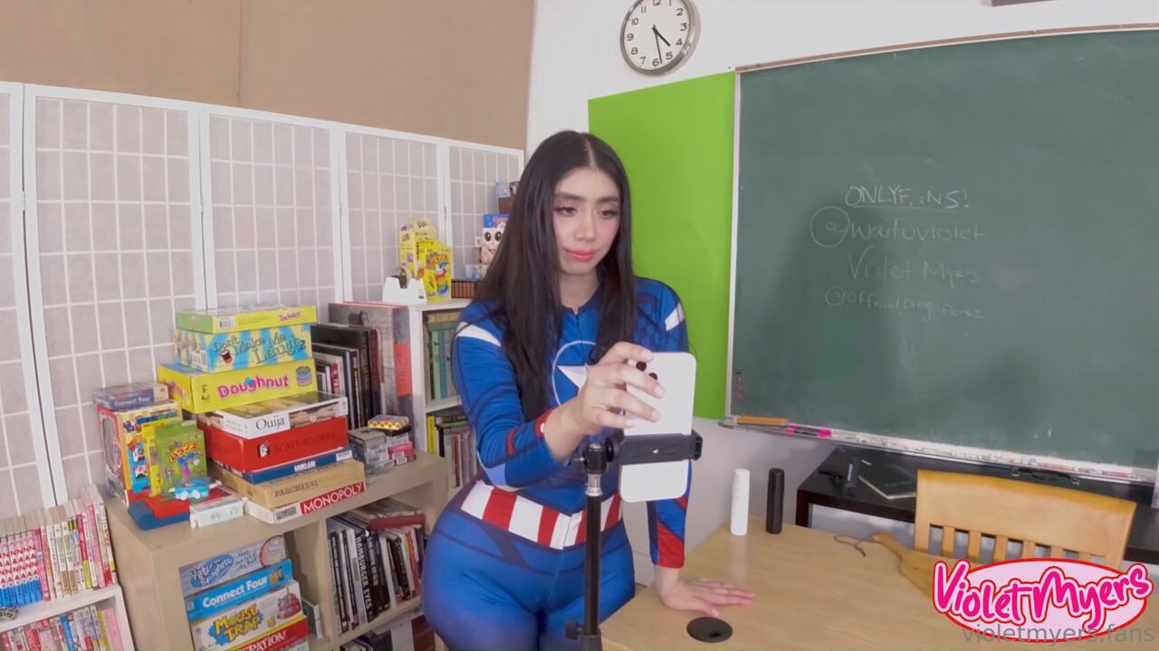 Violet Myers Captain America Cosplay Porn Video Leaked