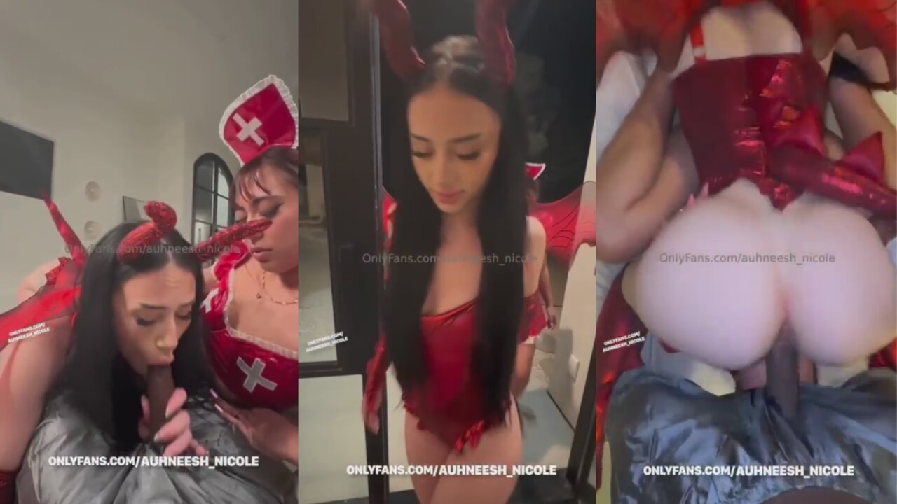 Auhneesh Threeway SexTape in Costume Video Leaked